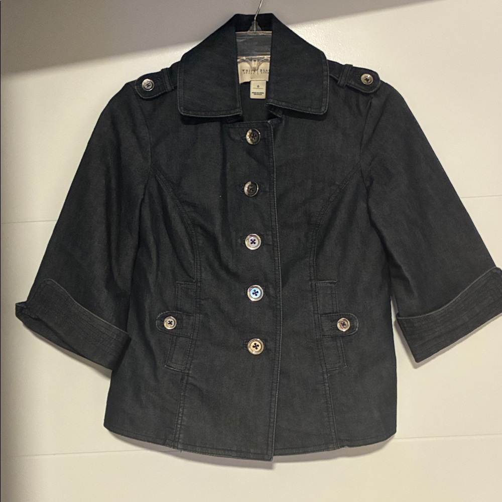 White House Black Market Dark Denim Jacket